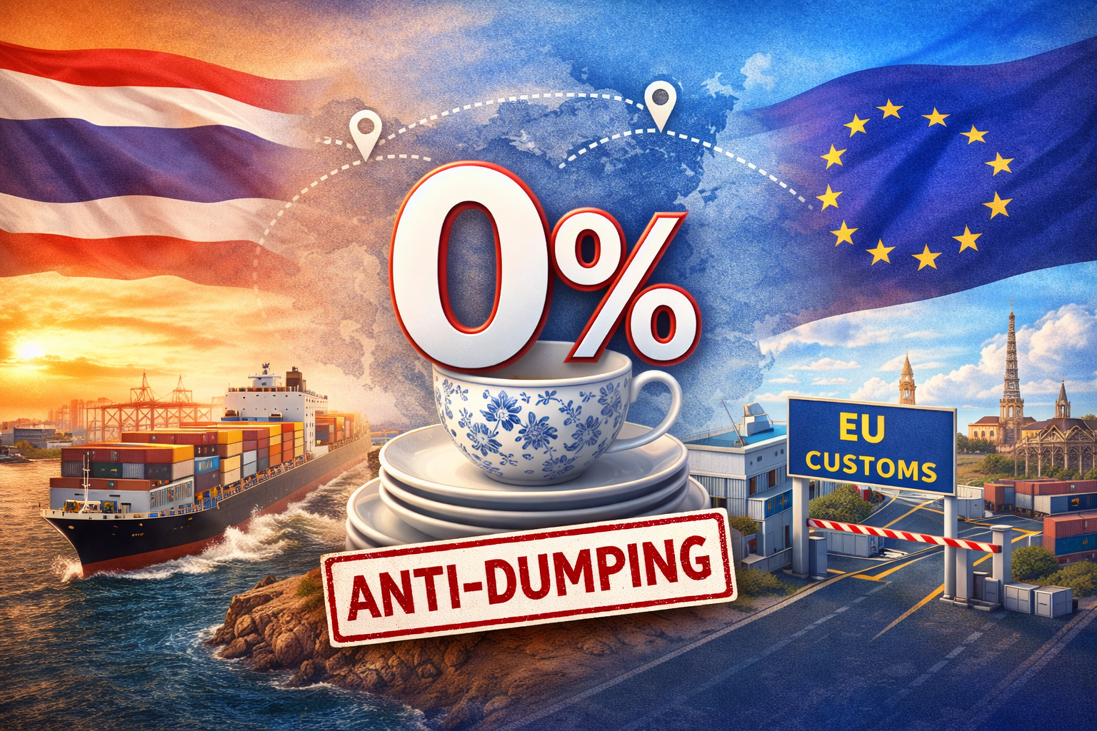 Modern ceramic factory in Thailand